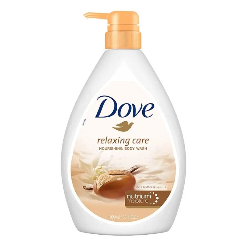 DOVE BODY WASH 1 LITER SHEA BUTTER, CASE PK 12