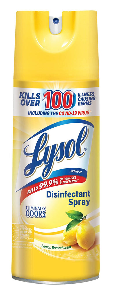 LYSOL AEROSOL LEMON BREEZE 12.5 OZ CASE PACK 12