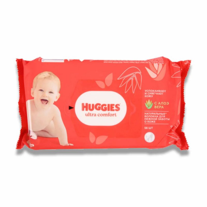 HUGGIES BABY WIPES ULTRA COMFORT 56CT CASE PK 10