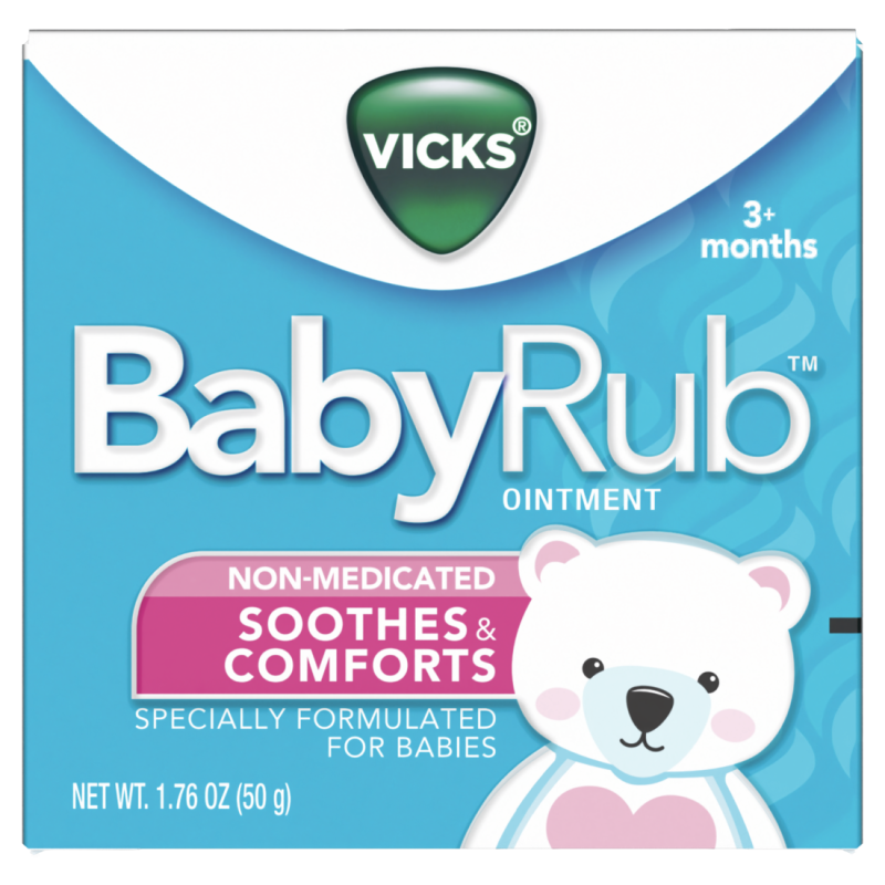 VICKS BABYRUB SOOTHERS & COMFORTS 7.76OZ/50G CASE PK 36