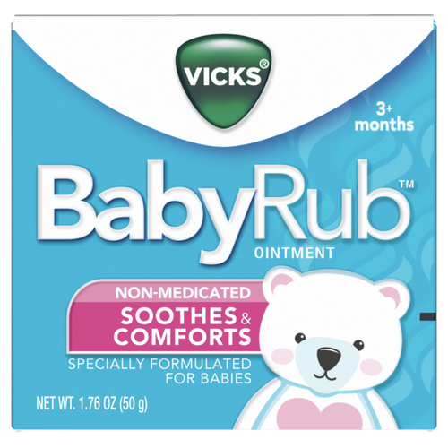 VICKS BABYRUB SOOTHERS & COMFORTS 7.76OZ/50G CASE PK 36