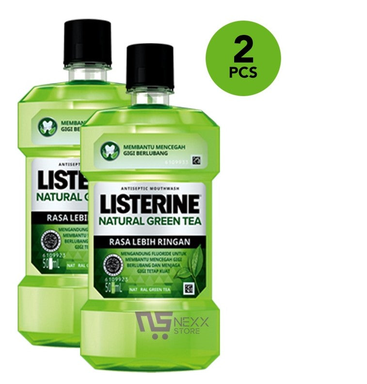 LISTERINE MOUTH WASH GREEN TEA 500ML TWIN PK2 CASE PK 6