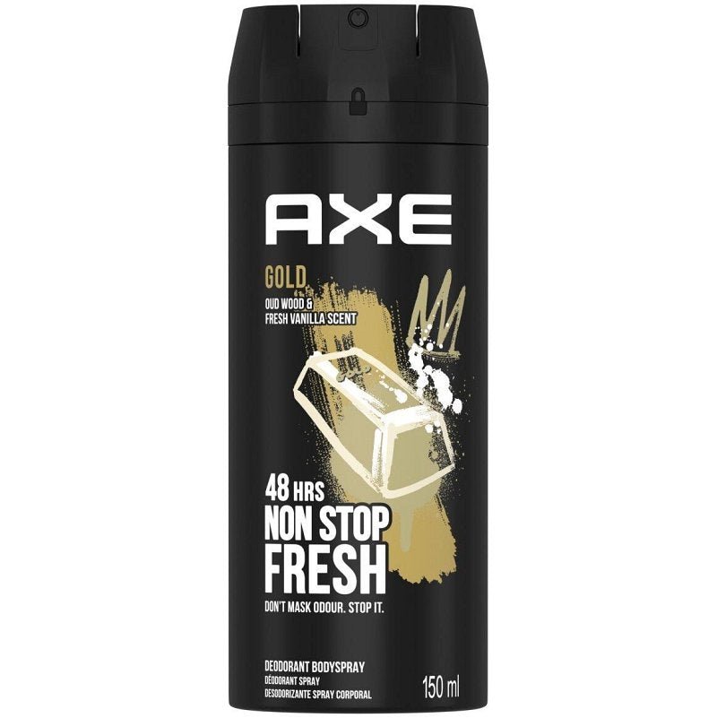 AXE DEO SPAY GOLD 150 ML CASE PK 6 ( Mstr Case Pk 12X6 )