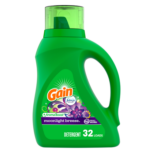 GAIN MOONLIGHT BREEZE LIQ. DETERGENT 46oz.CASE PK 6