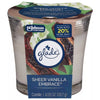 GLADE CANDLE SHEER VANILLA EMBRACE 4.08OZ/115.7G CASE PK 6