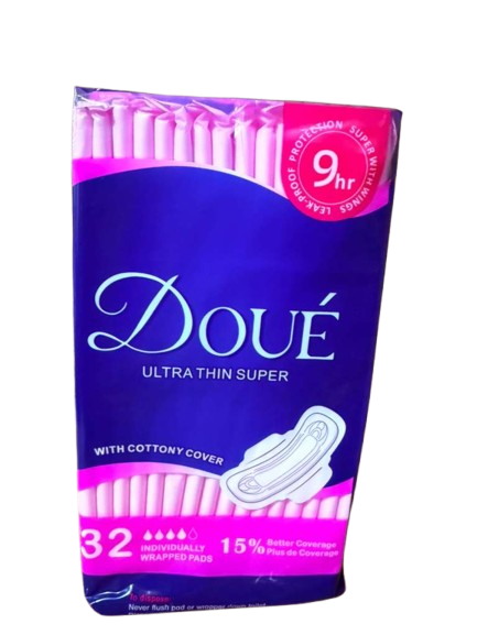 DOUE ULTRA THIN SUPER PADS 32CT CASE PK 12