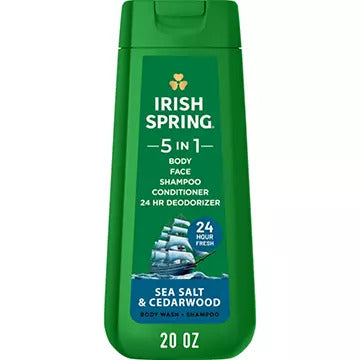 IRISH SPRING BW 20oz. CEDARWOOD& SEA SALT CASE PK  4