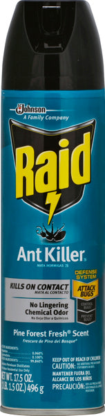 RAID ANT KILLER PINE FOREST FRESH SCENT 17.5OZ CASE PK 12