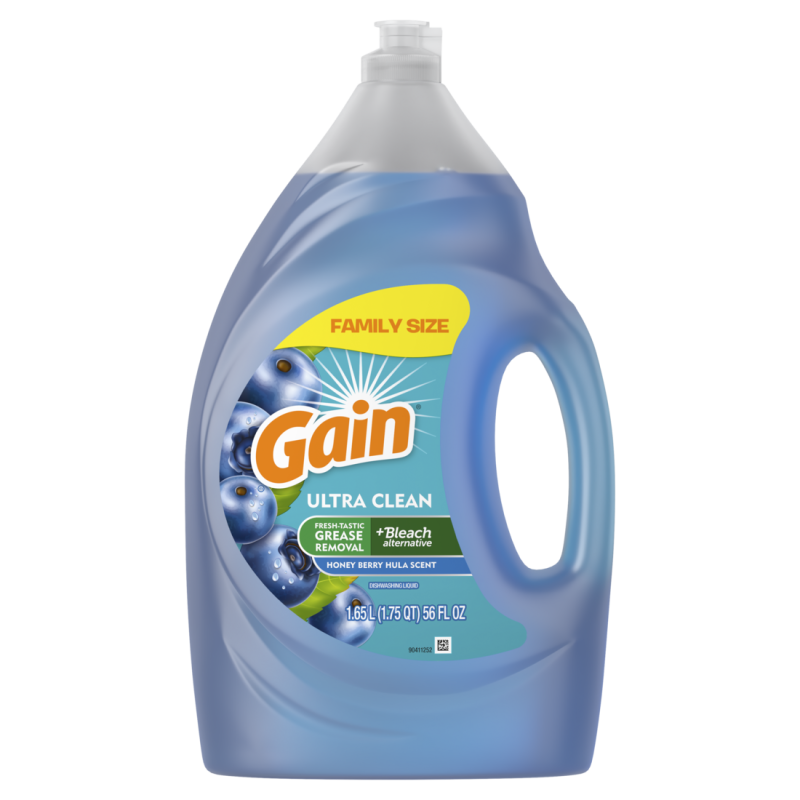 GAIN ULTRA DISH LIQUID HONEYBERRY HULA SCENT 56oz  CASE PACK 4