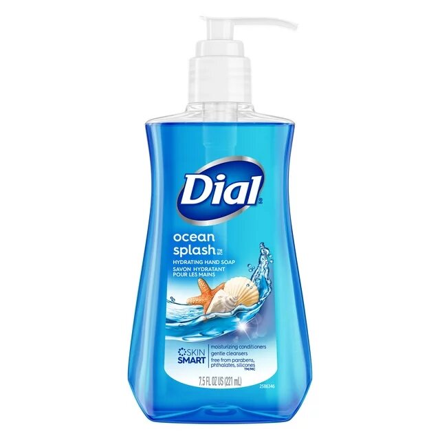 DIAL HAND SOAP OCEAN SPLASH 7.5 OZ CASE PK 12