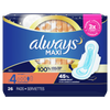 ALWAYS MAXI SIZE 4 OVERNIGHT PADS W/WINGS 26 COUNT CASE PACK 6