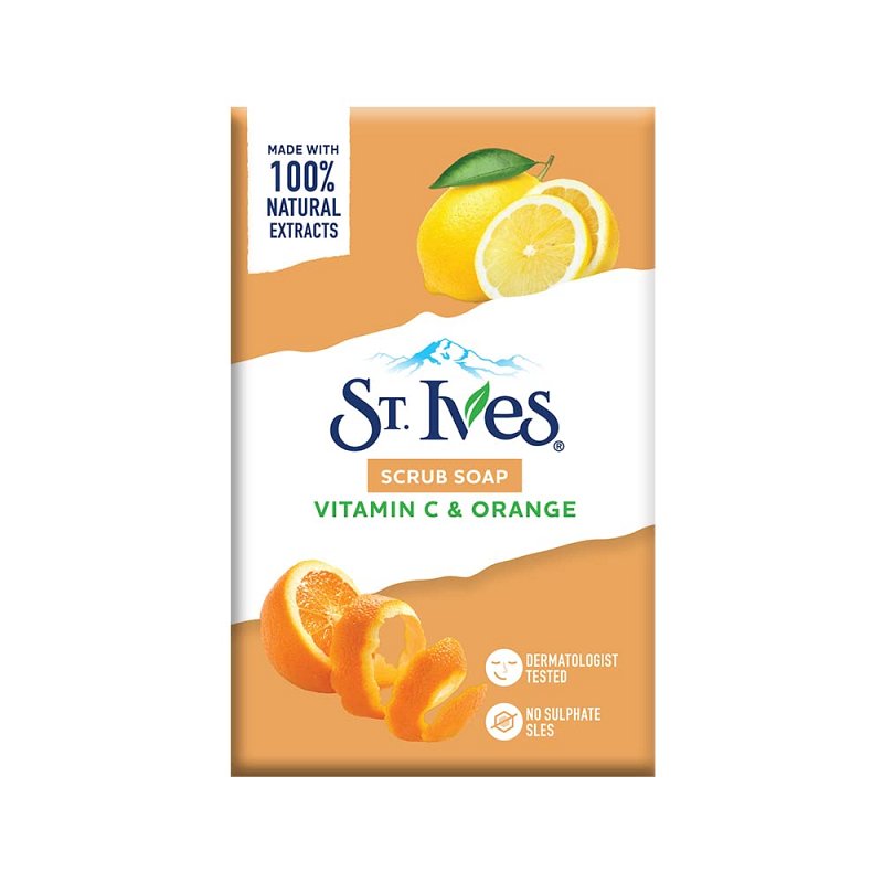 ST. IVES BAR SOAP VITAMIN C & ORANGE 4/100GR  CASE PK 36