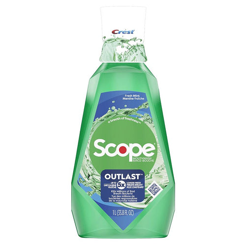 CREST MOUTHWASH SCOPE OUTLAST 1LITER  CASE PK 6