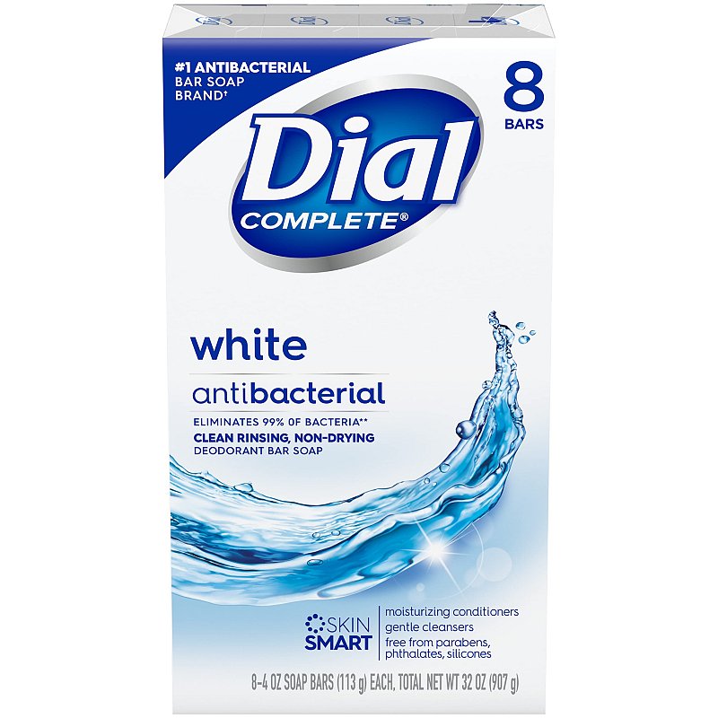 DIAL BAR SOAP 4oz. 8PACK WHITE CASE PK 4
