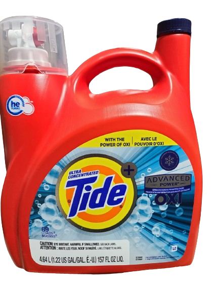 TIDE LIQUID DETERGENT ADVANCE OXI 157 OZ CASE PK 4