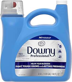 Downy ProfessionalLiquid Fabric Softener, Clean & Fresh Scent,140 Fl oz CASE PK 4