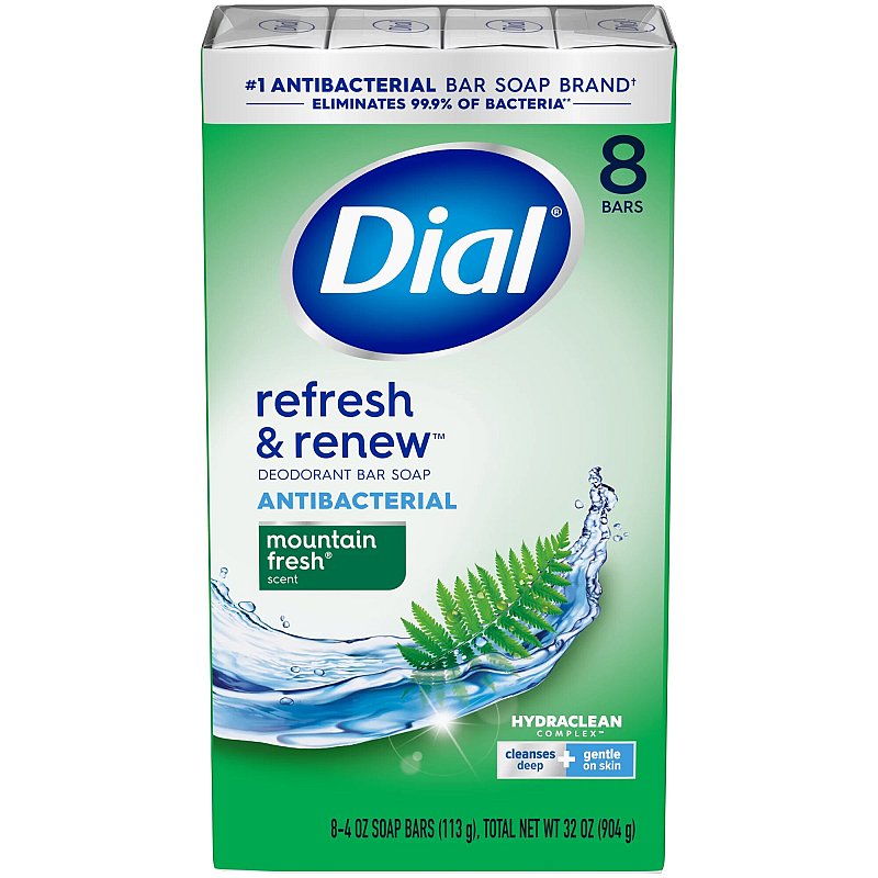DIAL BAR SOAP 4oz. 8PACK MOUNTAIN FRESH CASE PK 4