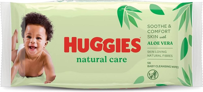 HUGGIES BABY WIPES NATURAL 56 CT CASE PK 10