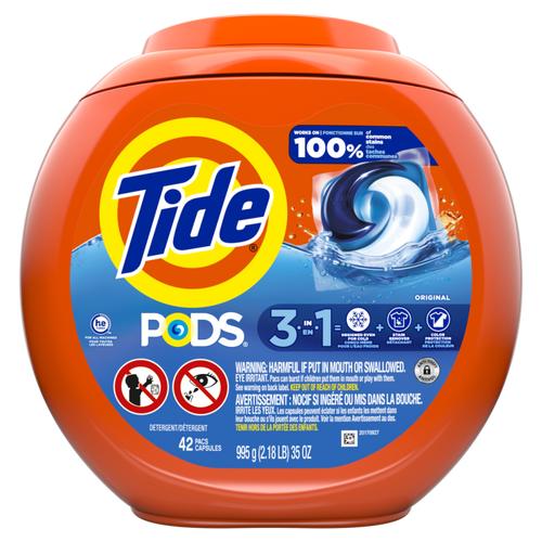 Tide Liquid PODS Original 42CT, CASE PK 4