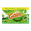 Gain Dryer Sheets, Original, 15 Count, Case PK 15