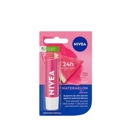 NIVEA LIP BALM WATERMELON SHINE 4.8G  PACK CASE PK 24