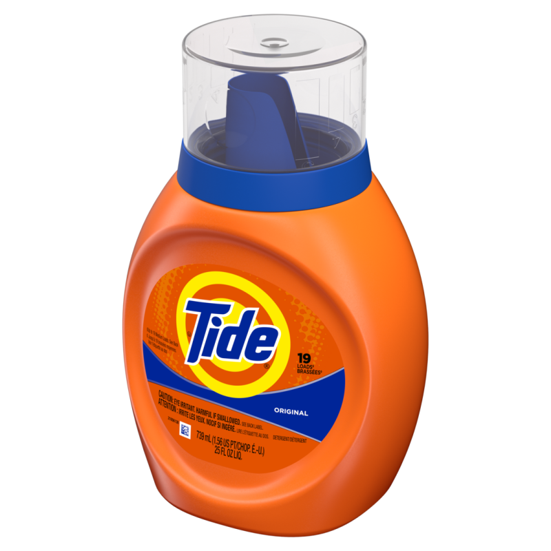 TIDE LIQUID LAUNDRY DETERGENT 2X ORIGINAL 25 OZ 16 LOADS CASE PACK 6