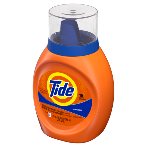 TIDE LIQUID LAUNDRY DETERGENT 2X ORIGINAL 25 OZ 16 LOADS CASE PACK 6