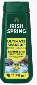 IRISH SPRING BW 20oz. ULTIMATE WAKE UP TEA TREE CASE PK 4