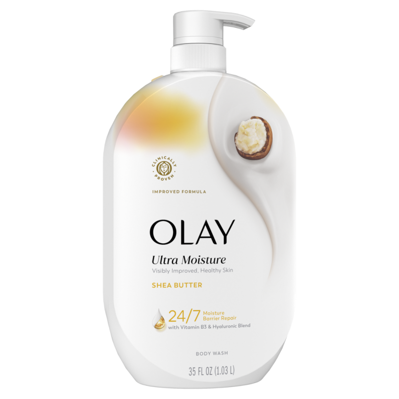 Olay Ultra Moisture Body Wash with Shea Butter, Vitamin B3 and Hyaluronic Blend, 35oz CASE PK 4