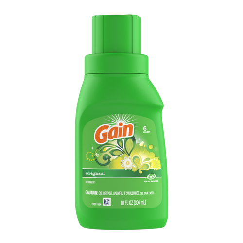 Gain Liquid Laundry Detergent, Original Scent, 10 fl oz, 6 loads CASE PK 12