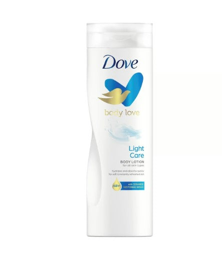 DOVE BODY LOTION 400ML/13.5OZ LIGHT  CARE CASE PK 18