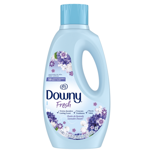 Downy Fresh,Non-Concentrated Fabric Softener,Lavender 50oz CASE PK 4