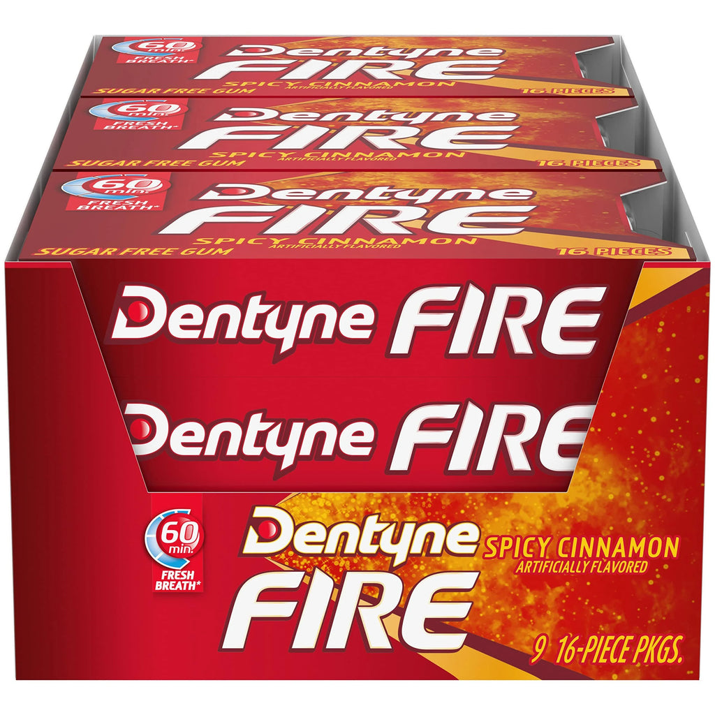 Dentyne Gum -  Cinnamon - 16 Pieces - 9 Ct