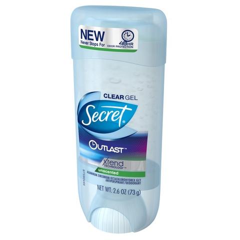 SECRET GEL UNSCENTED 2.6 OZ CASE PACK 12