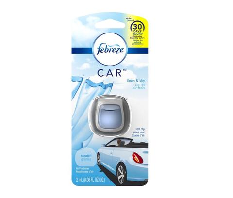 FEBREZE CAR LINEN AND SKY 1 COUNT CASE PACK 8